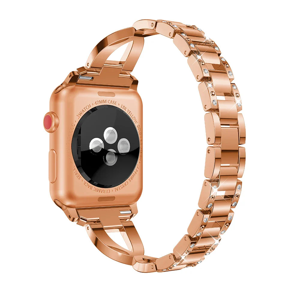 Stainless Steel Crystal Band for Apple Watch