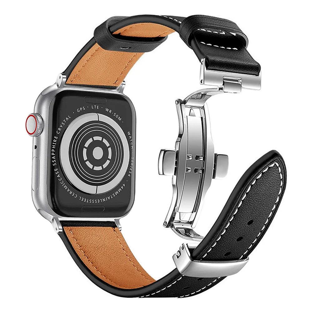 Pulseira Pinnacle de Couro Para Apple Watch - Loux