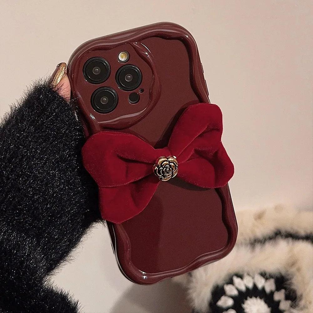 Capa Bowknot Para iPhone - Loux